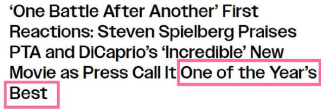 三大影帝，年度最佳！小李子新片口碑出炉，斯皮尔伯格大赞疯狂 神仙阵容震撼登场