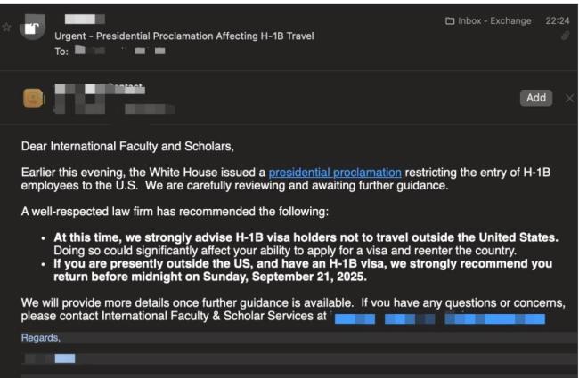 返美機票價格大漲 H-1B新政引發(fā)恐慌