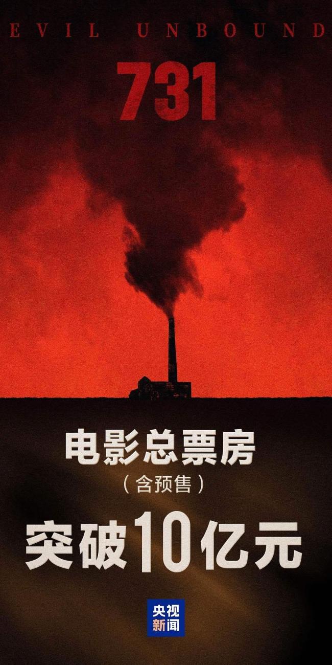 《731》上映3天票房破10亿