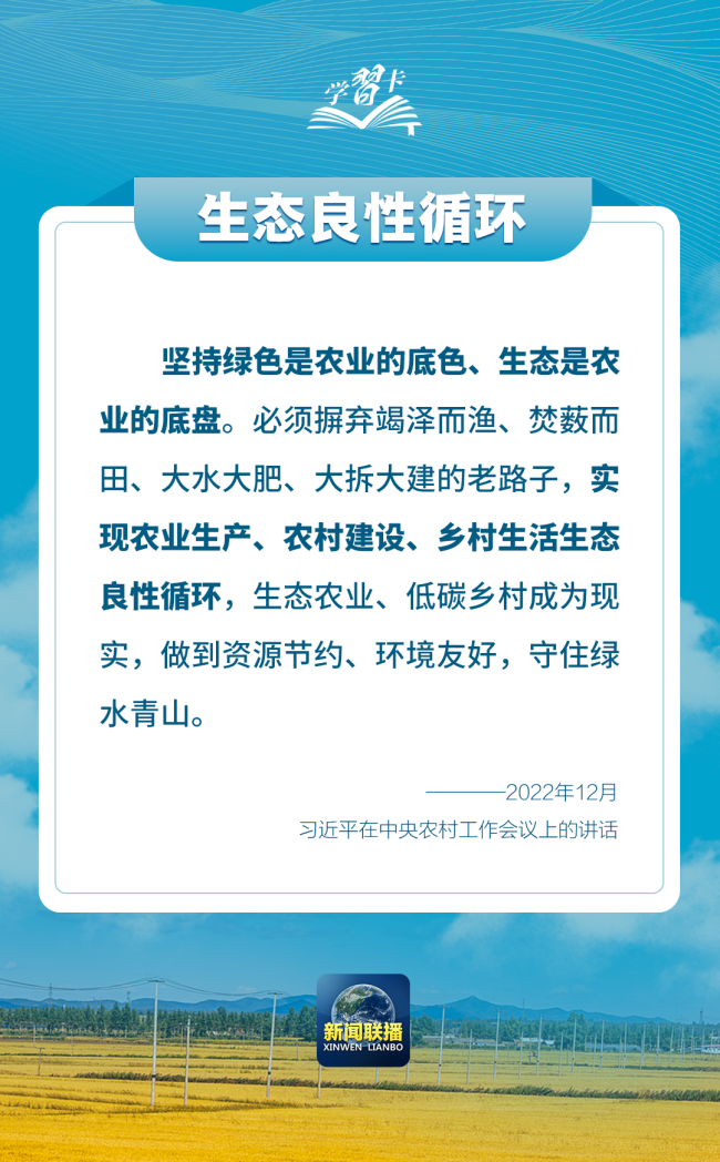 學習卡丨如何端穩(wěn)端牢中國飯碗？總書記這樣闡釋