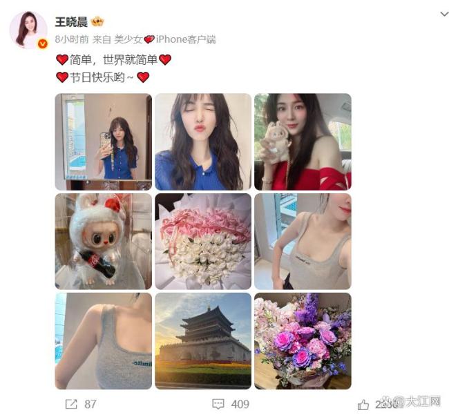 王晓晨否定与俞灏明成婚生子 清晰个东说念主近况