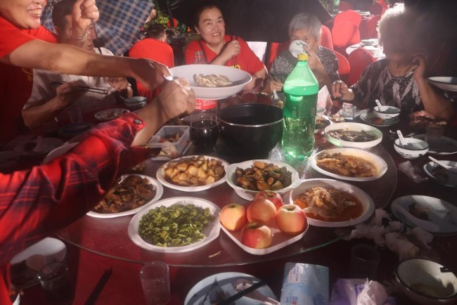 席开60桌宁波这场百家宴太好吃了 六年温情邻里聚