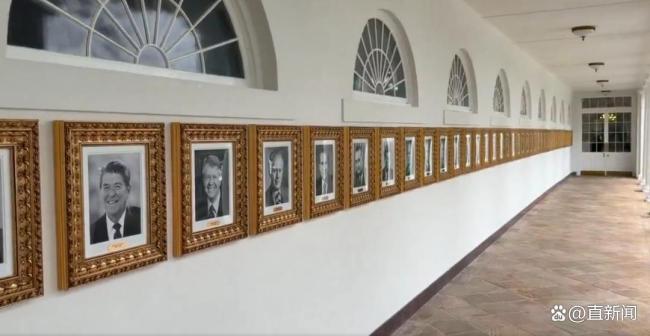 白宫“总统名人堂”少了拜登肖像 签名笔取代引争议