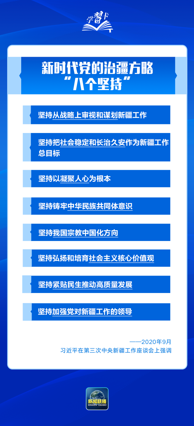 学习卡丨习近平：锚定中央赋予的“五大战略定位”，建设社会主义现代化新疆
