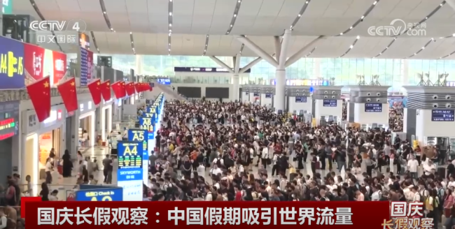 中国假期吸引世界流量