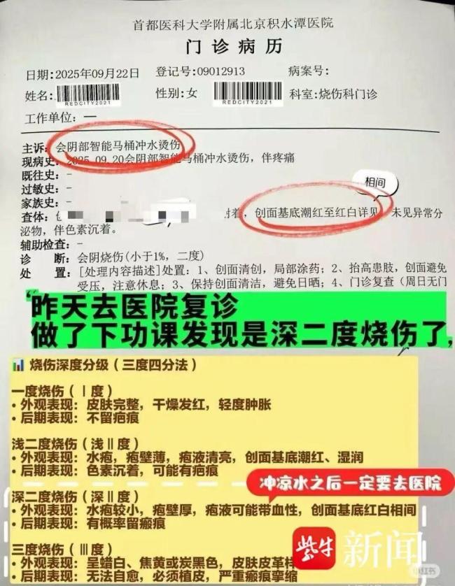 智能马桶喷出开水烫伤如厕女子 安全隐患引关注