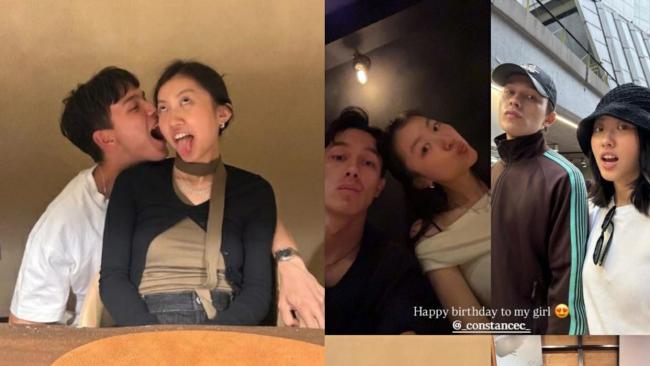 陈奕迅女儿与男友秀恩爱