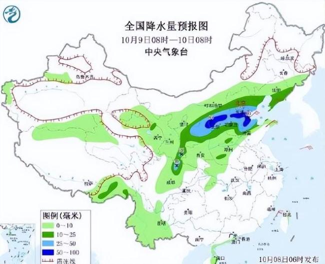 同期少见！冷暖持续交汇！华北一带降水强度或破10月单日雨量纪录