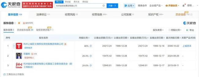 宗馥莉仍为娃哈哈第二大股东 持股29.4%