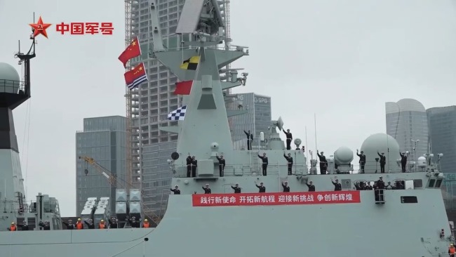 中國海軍第48批護航編隊解纜起航