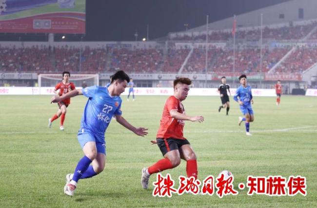 湘超株洲队3比0胜怀化队 主场开门红