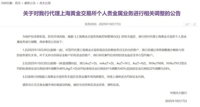 黄金创4年来最大单日跌幅 金价大幅波动引发机构警示