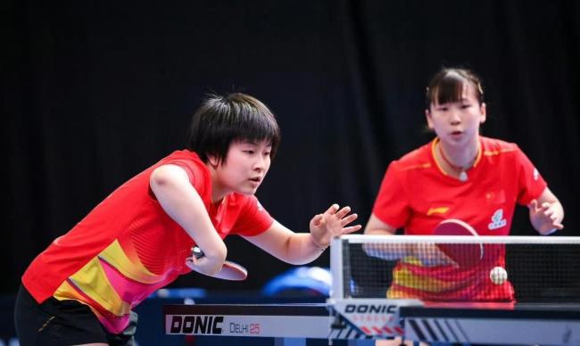国乒提前包揽女双冠亚军 年轻组合展现实力