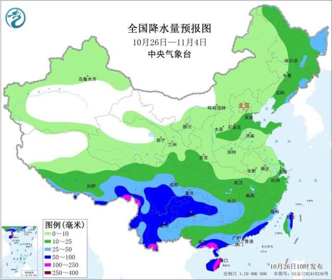 未來(lái)十天華南江南中東部氣溫轉(zhuǎn)為偏低 青藏高原東部持續(xù)雨雪