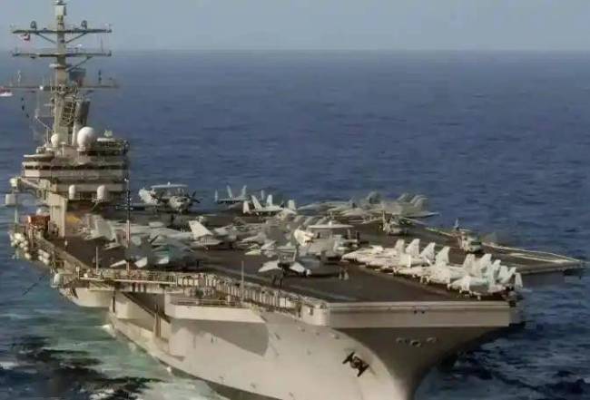 卫星图揭美军舰载机南海坠毁真相 异常打捞引猜测