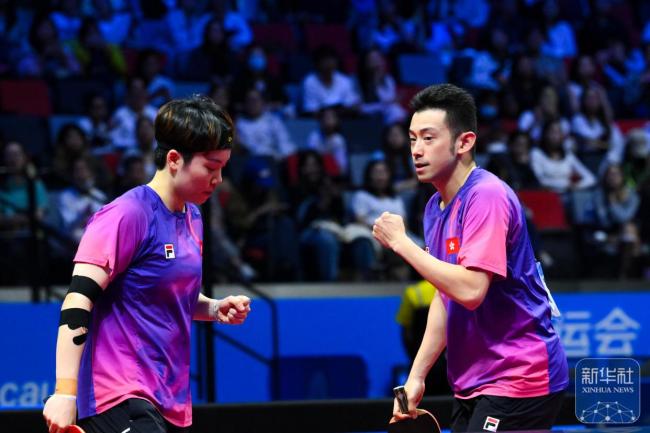 黄镇廷杜凯琹3比1周雨臧小桐 混双晋级下一轮