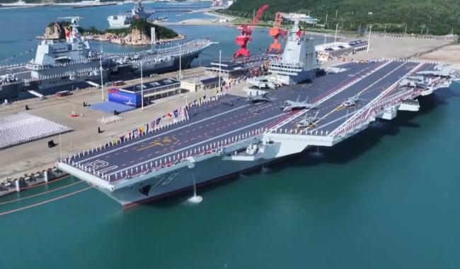 美媒赞叹中国航母发展速度 电磁弹射震撼全球