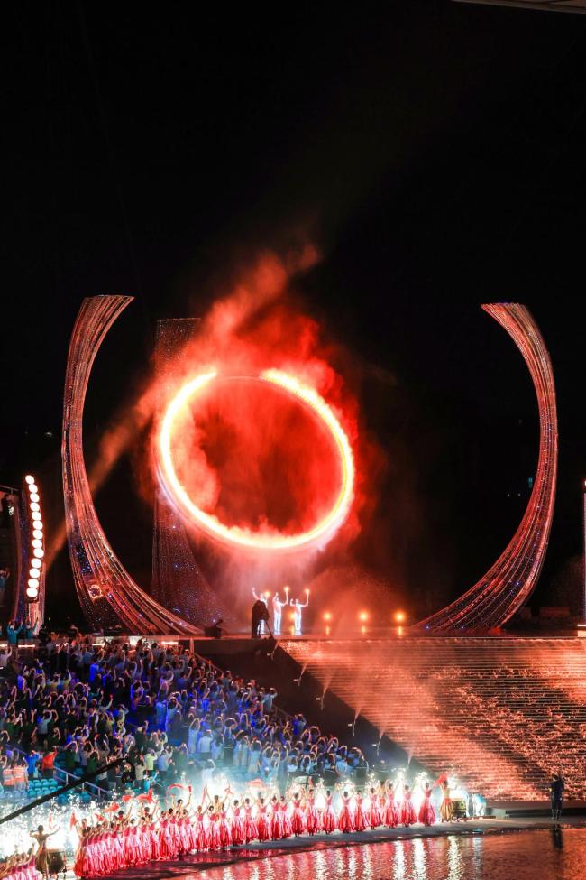 全运会开幕式把水火相融表现到极致 三地同心共筑梦想