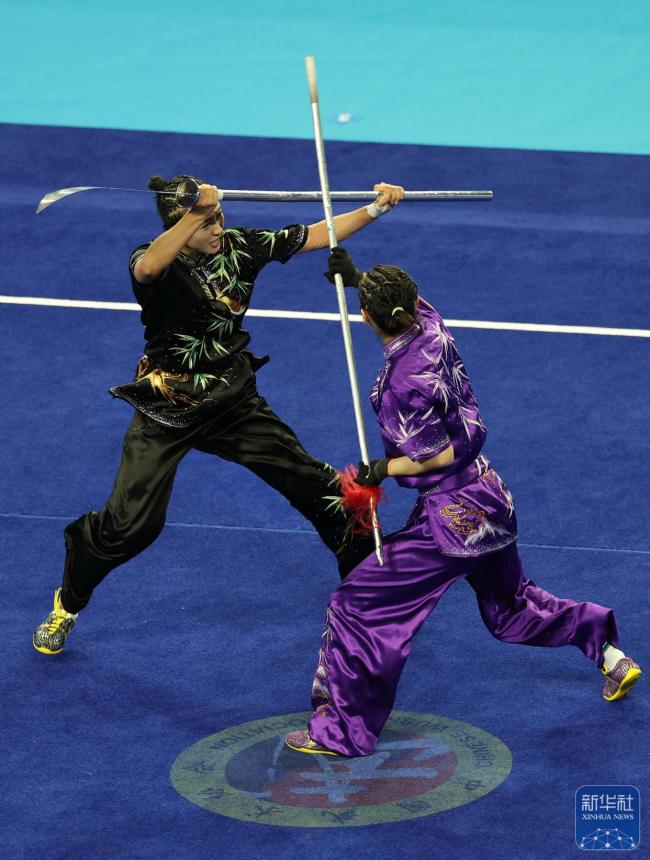 全运会武术套路团体比赛：山东队夺金 展现实力