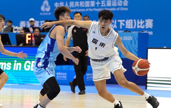 全运会男篮U22组广东队胜江西队