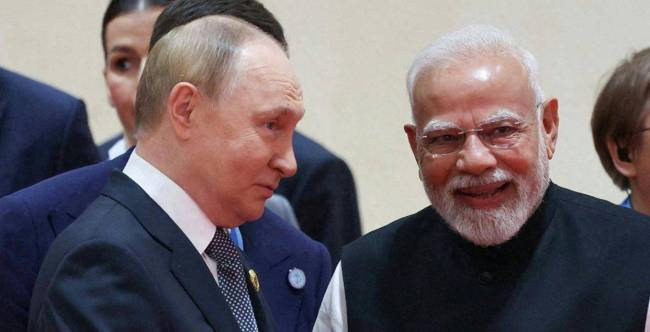 普京将于12月访问印度 深化俄印经济与军事合作
