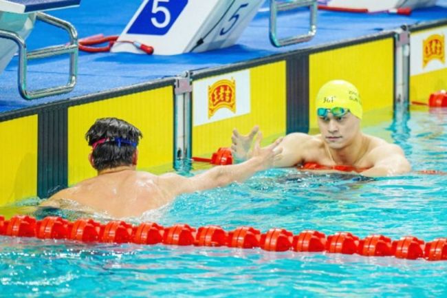 遗憾！34岁孙杨2个主项均无缘领奖台 老将全力以赴