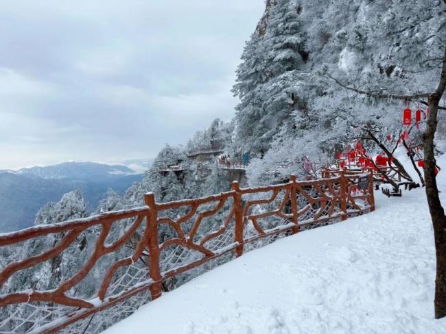 老君山下雪了 仙境承诺如约而至