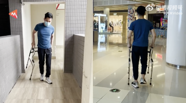小伙经历2次脊髓损伤重新站立