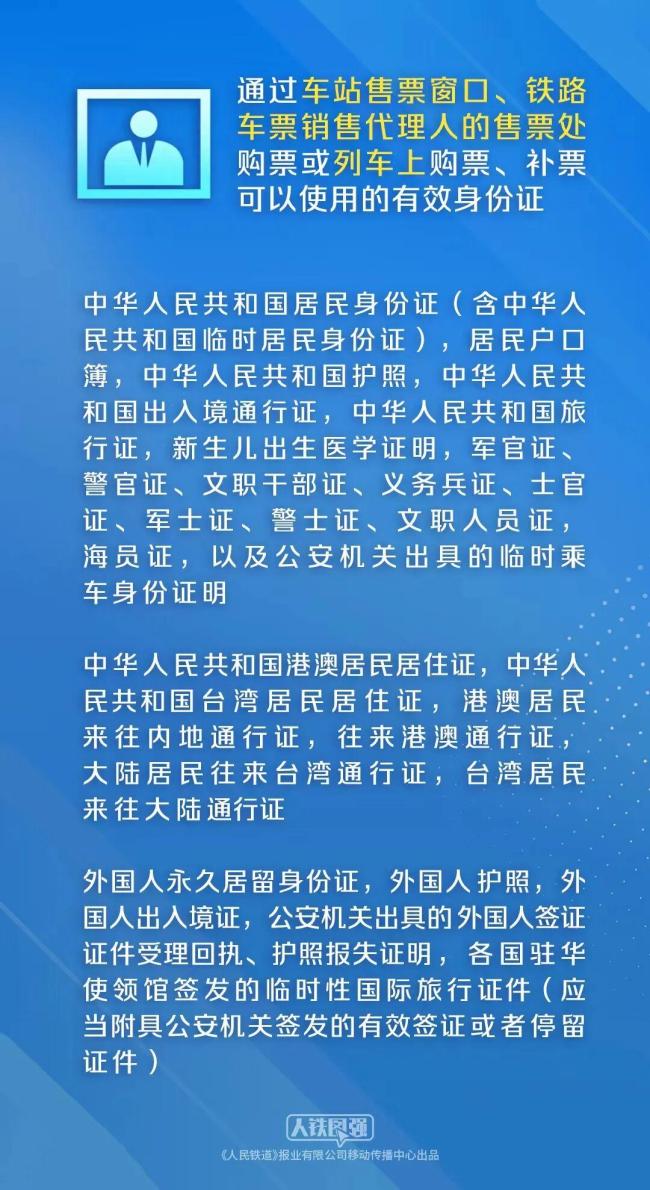 除了身份证 乘火车有效证件还有什么 攻略来了