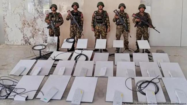 ◆缅甸军方没收了KK园区的星链天线设备。