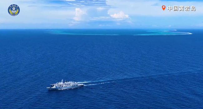南部戰(zhàn)區(qū)位中國黃巖島領(lǐng)海及周邊區(qū)域組織戰(zhàn)備警巡