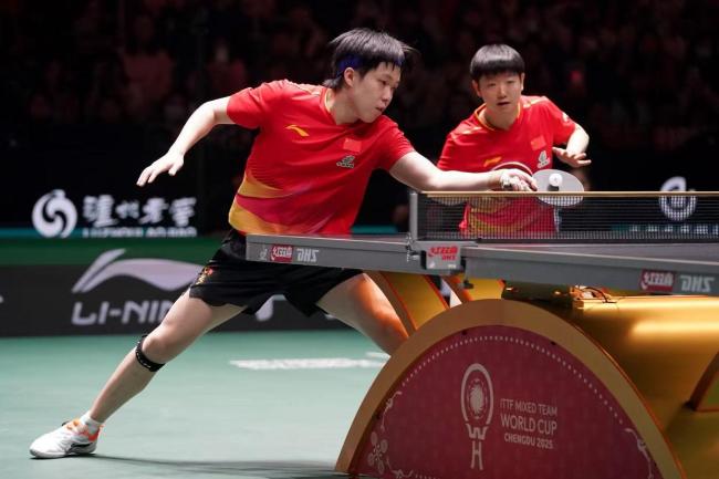 国际乒联混团世界杯日报赛程：莎头小石头全胜，蒯曼丢1局，中日均8-1 中国队开门红