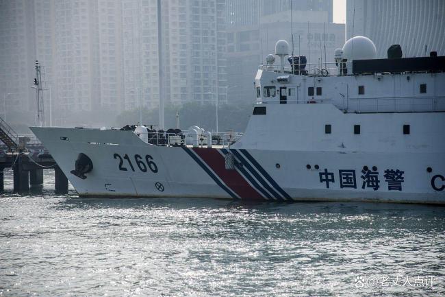 日本船只扰乱垂纶岛领海，中国多门舰炮就位，不走就随时开火 装备碾压式上风败露