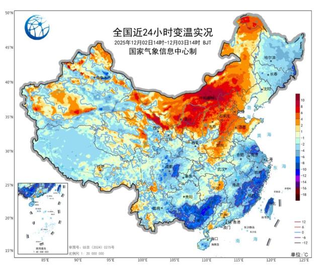 寒潮影响已进入收尾阶段 全国大部将迎来明显升温