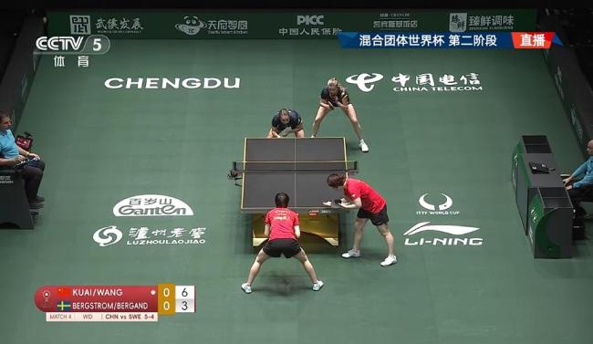 九连胜!混团世界杯国乒8比4胜瑞典 中国队强势晋级
