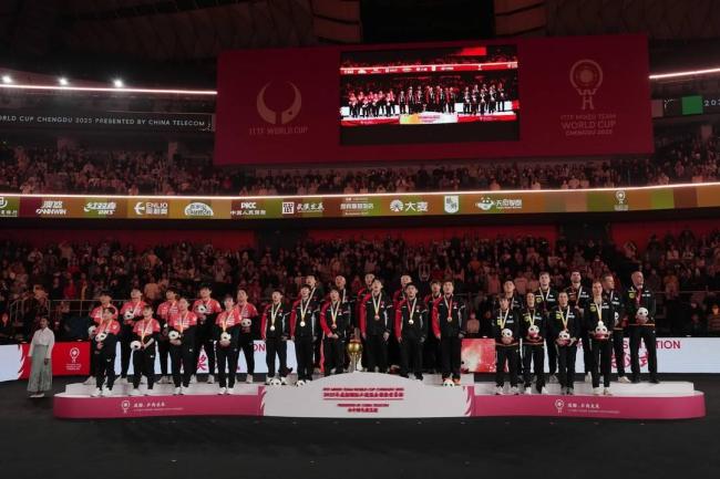 林詩棟說混團世界杯獎杯沉甸甸 國乒三連冠偉業(yè)