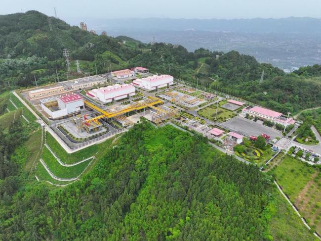 西南首座地下儲氣庫采氣瞬量創(chuàng)新高