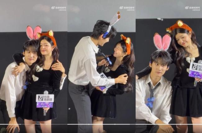 陈妍希周柯宇互戴蝴蝶花环 姐弟恋火花引爆全网