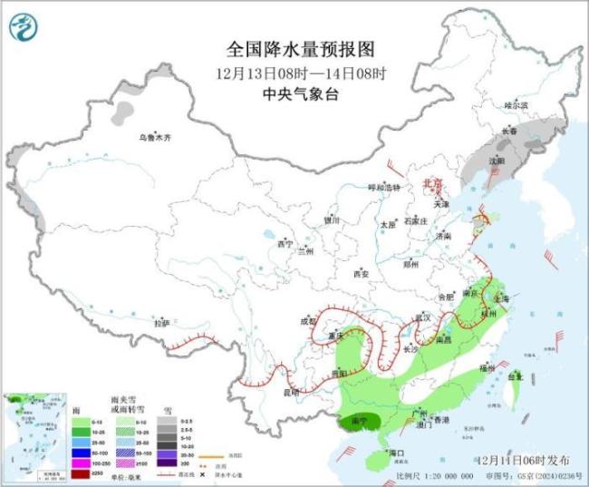 華北黃淮等部分地區(qū)有大雪 寒潮影響我國大部