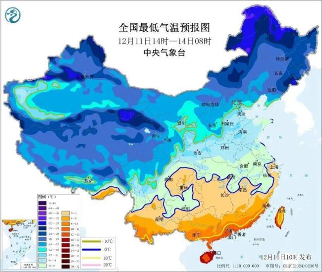 立冬以來最大規(guī)模雨雪天氣將來襲 寒潮席卷全國