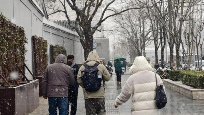天津下雪 全市迎來初雪天氣