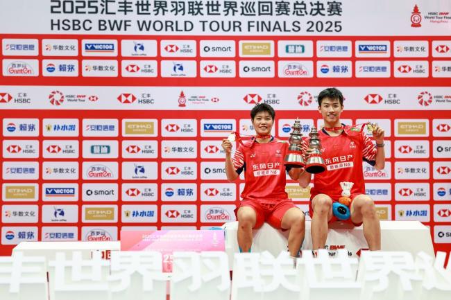 冯彦哲黄东萍获混双冠军 中国组合闪耀杭州总决赛