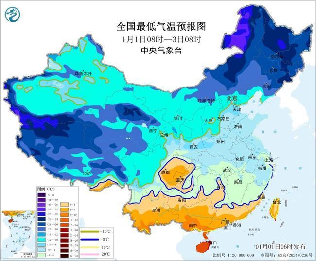 江西福建局地降温可达10℃ 寒潮蓝色预警持续