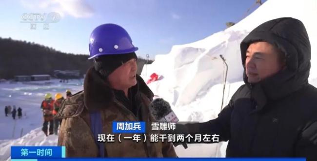 一天能赚超千元！雪雕师这一职业火了 冰雪奇观背后的匠人