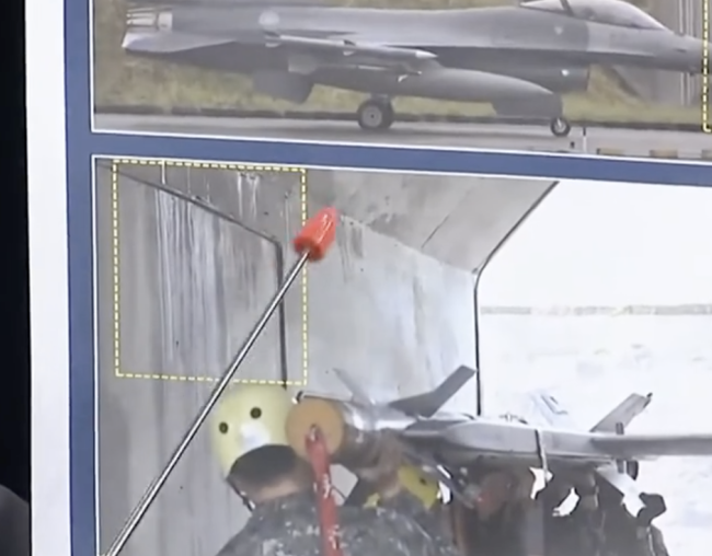 曝台空军机堡没门还渗水