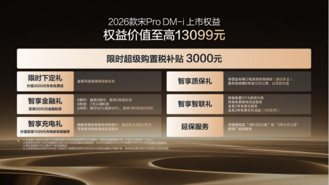 2026款宋Pro DM-i长续航版上市 纯电自由新选择