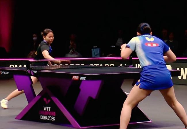 陈幸同4-3战胜张本美和晋级4强 逆转取胜显实力