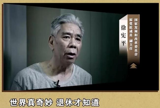“世界真奇妙，退休才知道"，副部级徐宪平1月12日晚将在中纪委专题片出镜 政商勾连腐败受惩