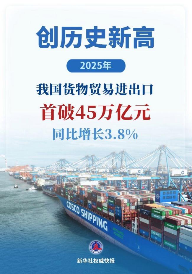 2025年中国进出口连续9年保持增长