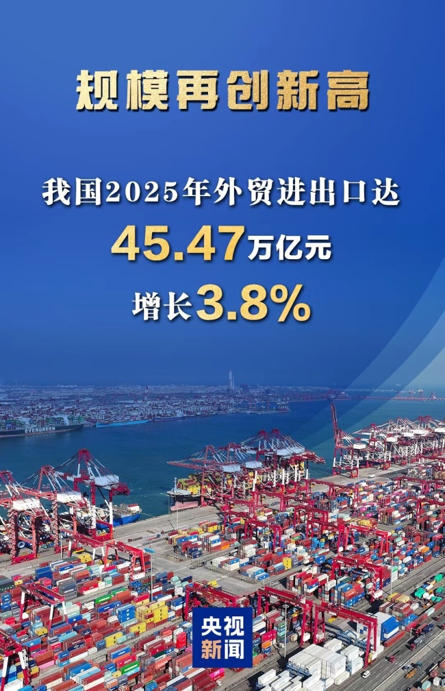 一组图看我国2025年外贸进出口成绩单